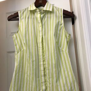 Banana Republic striped sleeveless shirt